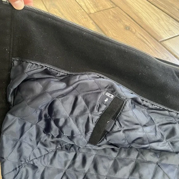 Dockers Men's Jacket Black Wool Blend, Zip up Front Sz.XL - Picture 6 of 13